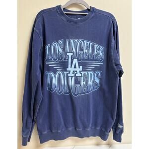 Los Angeles Dodgers Sweatshirt Men's L Blue Pullover New Era MLB Cotton 2021